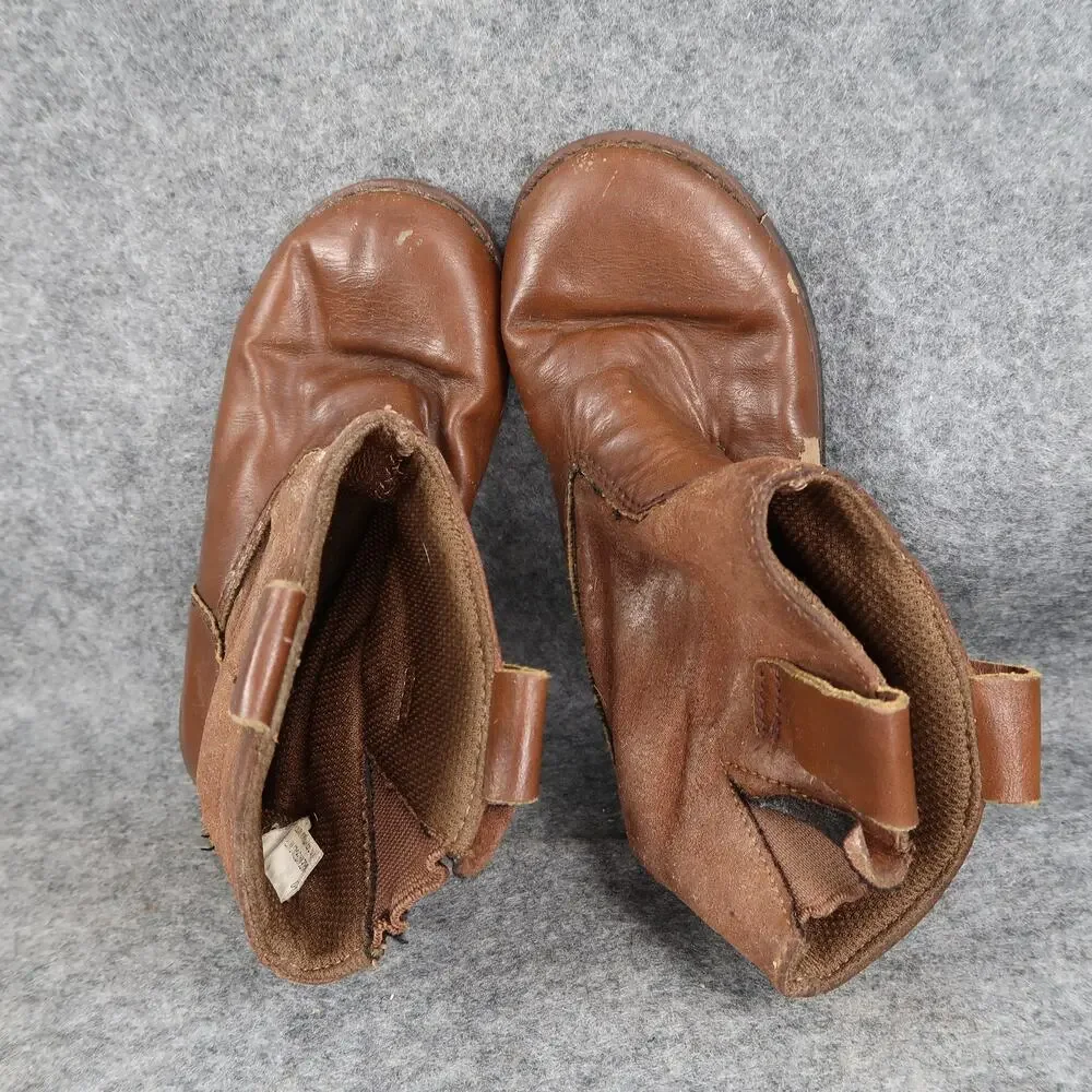 Kids Boots Shoes Toddler 10 Pull On Brown Western Cowboy Walking Play